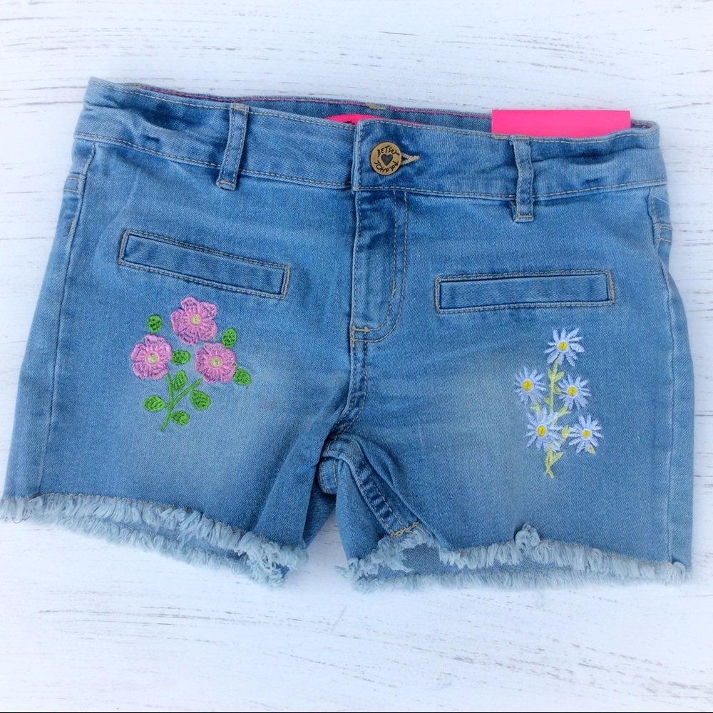 Betsy Johnson Denim Shorts Frayed Hem